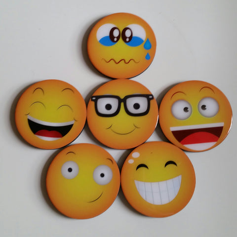 Emojis Coasters and keepsake box crate CEM0004 set of six (6)