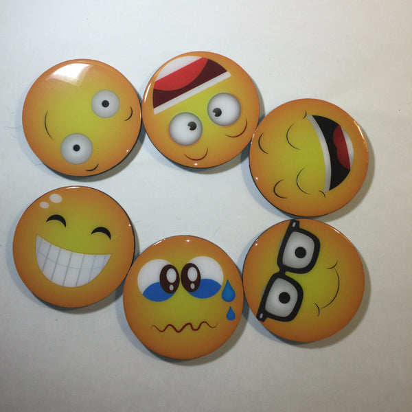 Emojis Coasters and keepsake box crate CEM0001 set of six (6)